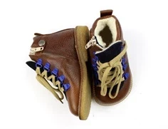 Angulus cognac/navy vinterstøvle med TEX